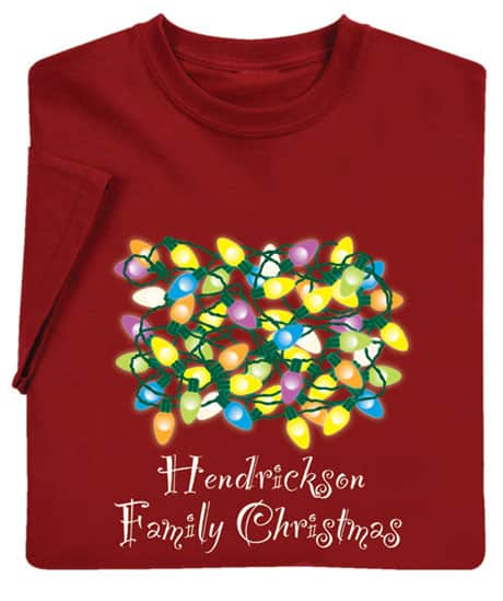 Personalized "Your Name" Family Christmas T-Shirt or Sweatshirt