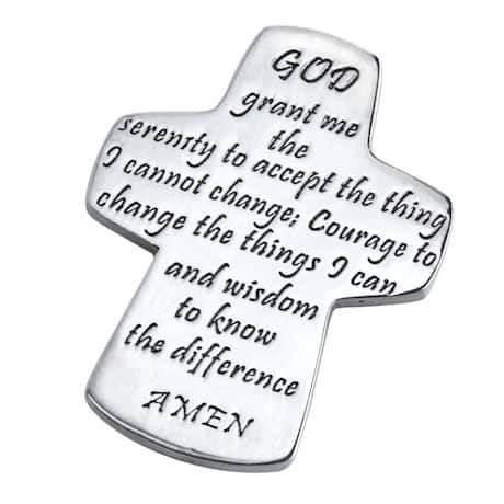 Serenity Prayer Pocket Cross