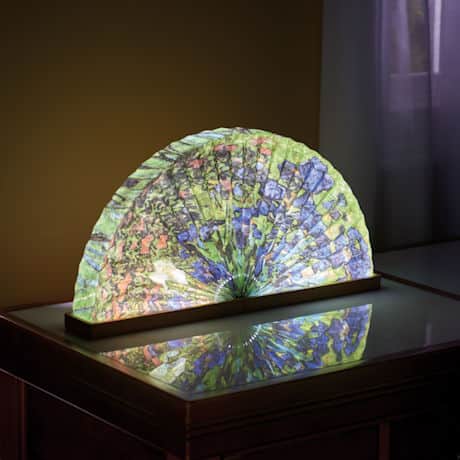 van Gogh Irises Fan-Shaped Accent Lamp