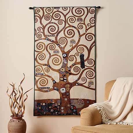 Gustav Klimt Tree of Life Tapestry