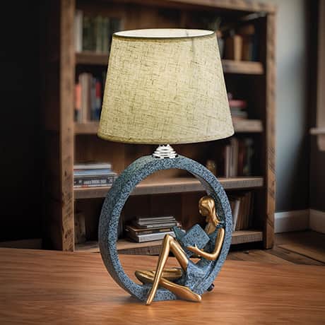 Girl Reading Lamp