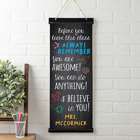 Personalized Teacher&rsquo;s Banner