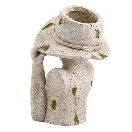 Lady in Hat Planter