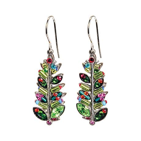 Bejeweled Christmas Tree Earrings