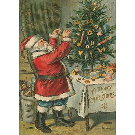 Santa Trims the Tree Jigsaw Puzzle