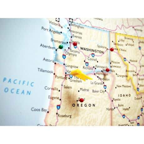 Personalized USA Traveler Map Set - Framed