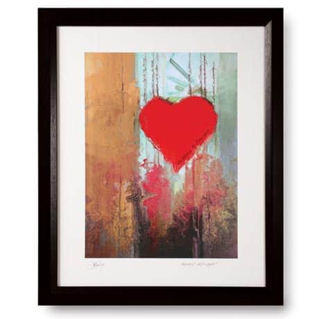 Personalized Heart Strings Framed Print