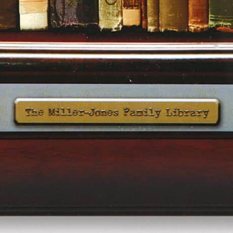Personalized Family Library Framed Print