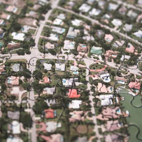 Personalized Hometown Jigsaw Puzzle - Satellite Image