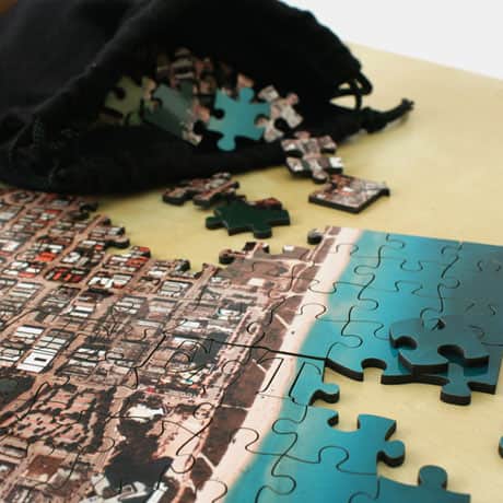 Personalized Aerial Hometown Jigsaw Puzzle - Heirloom Edition