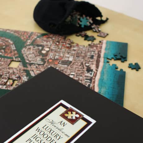 Personalized Aerial Hometown Jigsaw Puzzle - Heirloom Edition
