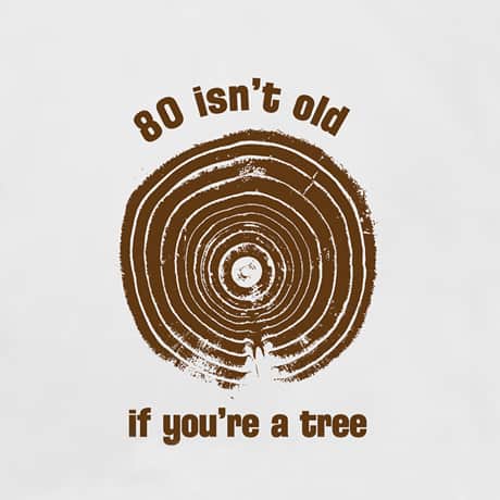 Personalized Age Isn't Old If You're A Tree T-Shirt or Sweatshirt