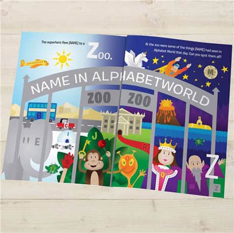 Personalized Alphabet World Hardcover Book