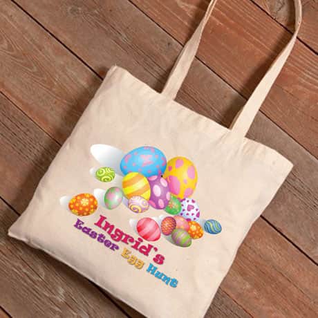 Personalized Easter Tote - Egg Hunt