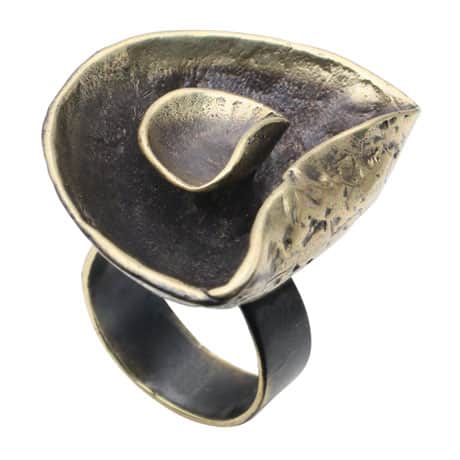 Bronze Lily Pad Ring