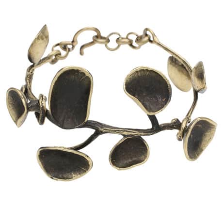 Bronze Lily Pad Bracelet