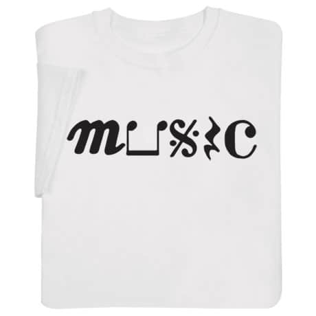 Music Symbols Shirts