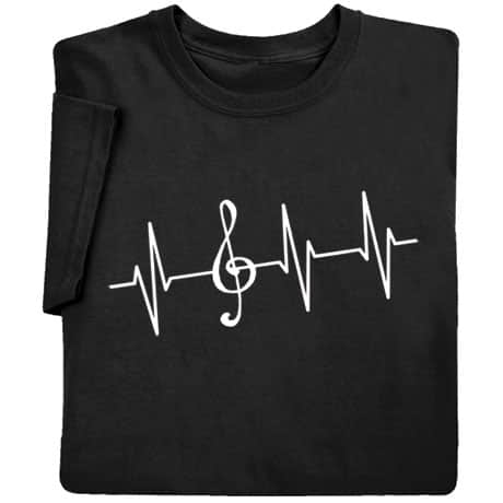 Music Lover EKG Shirts