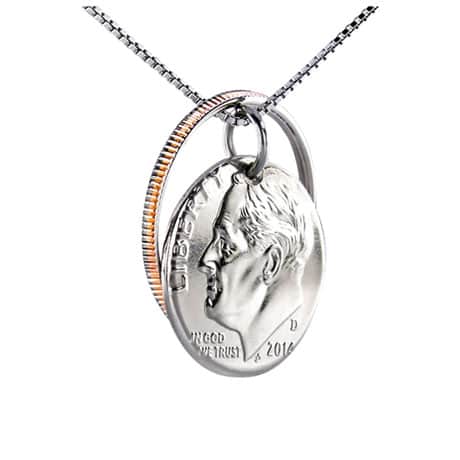 Reunited Dime Necklace
