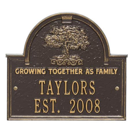 Personalized Family Tree Anniversary Plaque