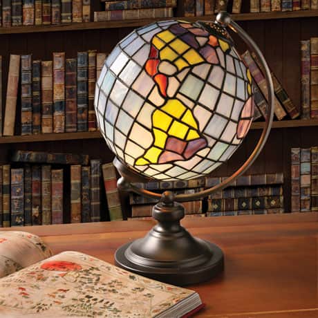 Stained Glass Globe Accent Lamp