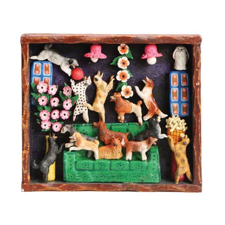Handcrafted House of Dogs Retablo Frame