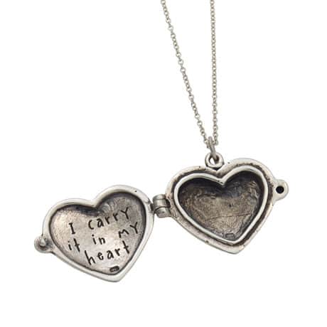 Sterling Silver I Carry Your Heart With Me Locket