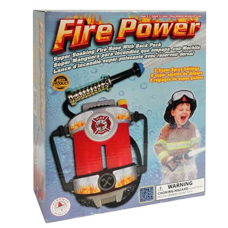 Personalized Fire Power Super Fire Hose with Back Pack
