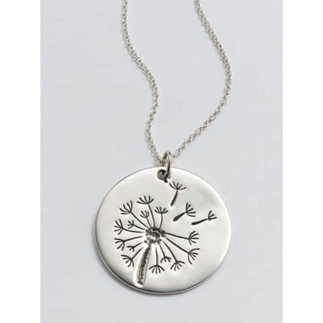 Field of Wishes Sterling Silver Pendant Necklace