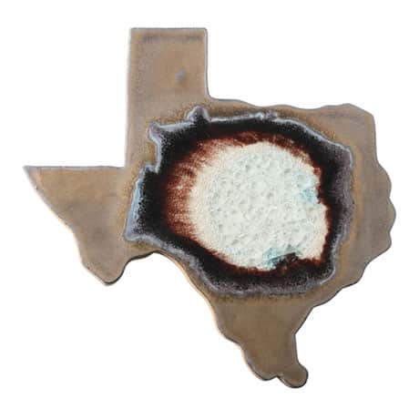 State Geode Ceramic and Glass Trivet