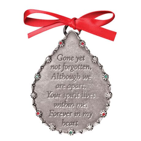 Engraved "Forever in My Heart" Christmas Ornament