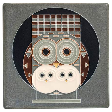 Charley Harper Family Owlbum Art Tile
