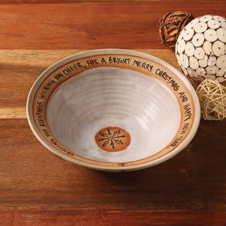 Holiday Blessing Artist-Made Bowl