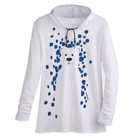 Marushka Snow Bear Hooded T-shirt