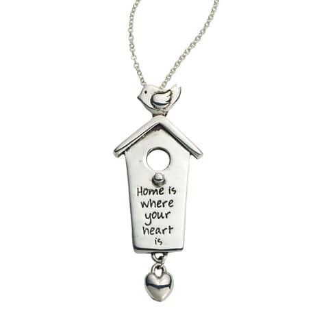 Home Is Where Your Heart Is Sterling Necklace