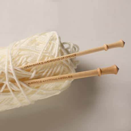 Personalized Knitting Needles - Size 9