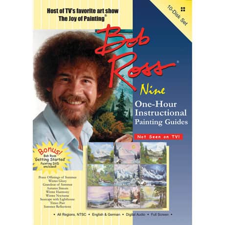 Bob Ross Joy of Painting Series: Ten One-Hour Instructional Guides 10 DVD Set
