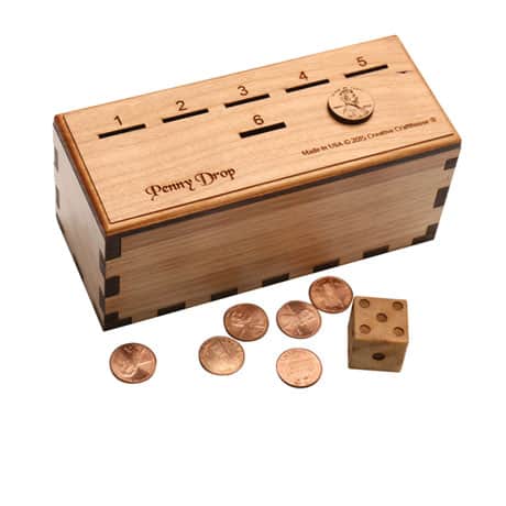 Wood Penny Drop Game