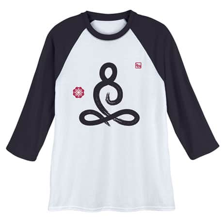 Yoga Lotus Pose Baseball T-shirt