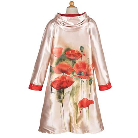 Reversible Poppies Raincoat