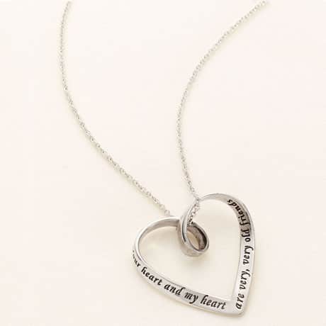 Your Heart and My Heart Are Very, Very Old Friends Mobius Necklace