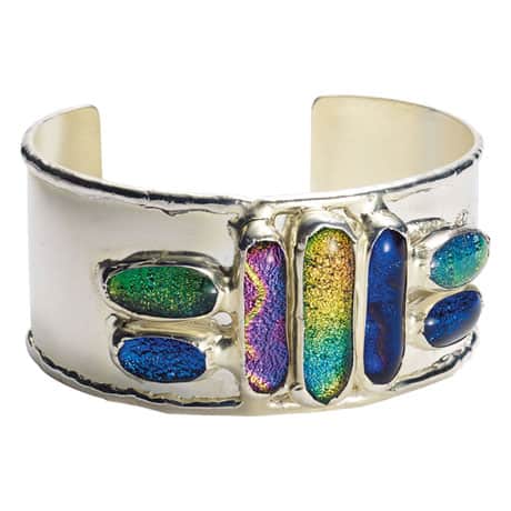 Glass Jewels Cuff Bracelet