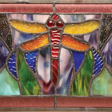 Dragonfly Stained Glass Window Panel