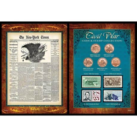 New York Times Civil War Coin & Stamp Collection