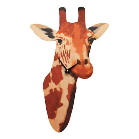 Giraffe Head Wall Clock