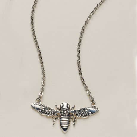 Silver Spoon Bee Necklaces
