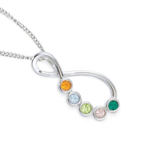 Eternal Family Birthstone Necklace