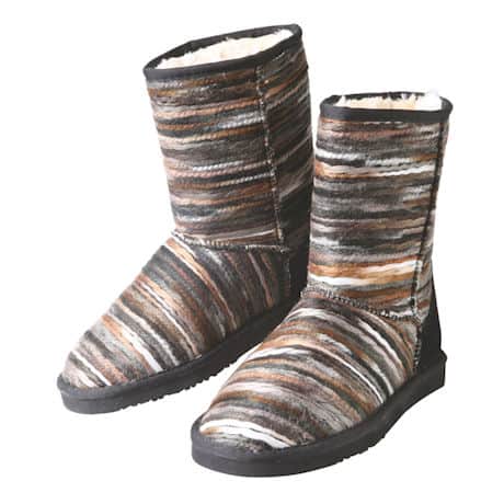 Smokey Stripe Fleece Lined Boot