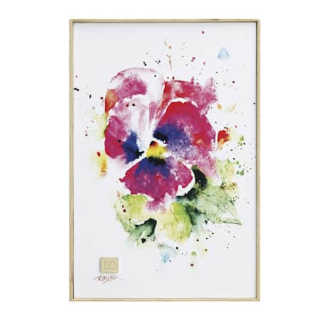 Watercolor Florals Wall Art - Pansy