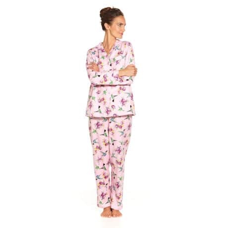 Hummingbird Flannel Pajama Set